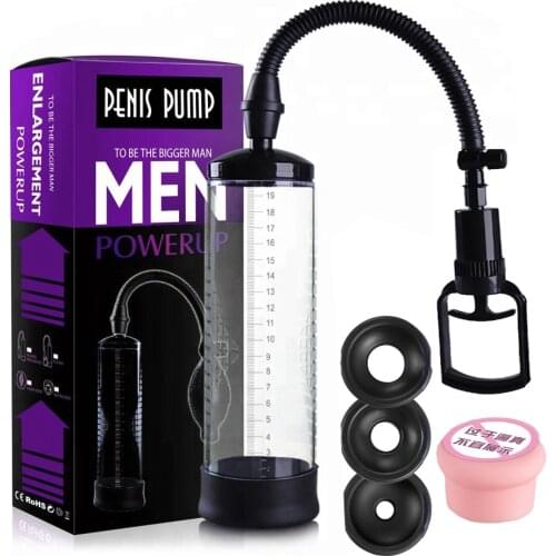 New Transparent Peni-s Enlargement Pumps Cock Pro Extender Vacuum Massager Male Massage Care Pump For Men Dick Assisting Device