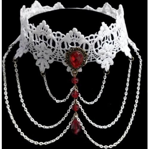 YiYaoFa Handmade Lace Choker Necklace for Women Accessories False Collar Multi Layer Necklace Lady Gothic Party Jewelry GN-139