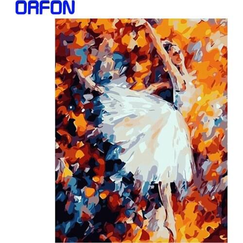 Frame Abstract ballet dancer Painting By Numbers Landscape Modern Wall Art Picture Painting By Numbers For Home Decors Artwork