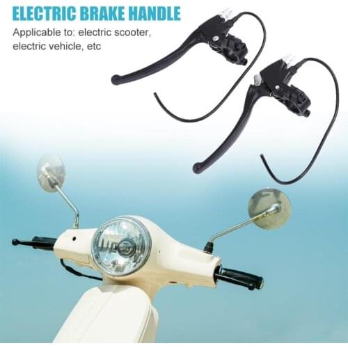 1 Pair Bicycle Brake Lever Universal Rainproof E-Bike Brake Alloy Front Rear Electric Bike Scooter Brakes Handles Replacement