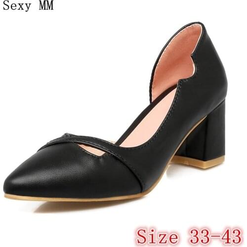 High Heels Women Pumps High Heel Shoes Stiletto Woman Party Wedding Shoes Ladies Kitten Heels scarpin Plus Size 33 - 40 41 42 43