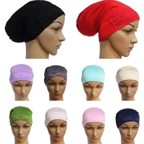 Underscarf Hijab Women Bone Bonnet Beanie Headscarf Turban Muslim Inner Cap Islamic Under Scarf Headwear Wrap Arab Hijabs Hat