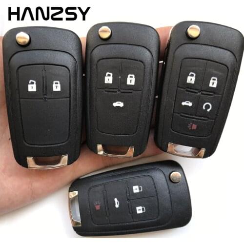 15pcs 2 3 4 5 Buttons Car Remote Key Case For Chevrolet Cruze 2014 2012 Impala Camaro Epica Lova Aveo Flip Folding Key shell Fob