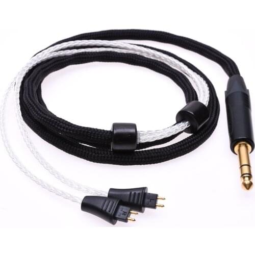 16 Cores 5N Silver Plated Headphone Upgrade Cable Replacement Cable Cord Compatible For FOSTEX THX00 TH610 TH900 MKII MK2