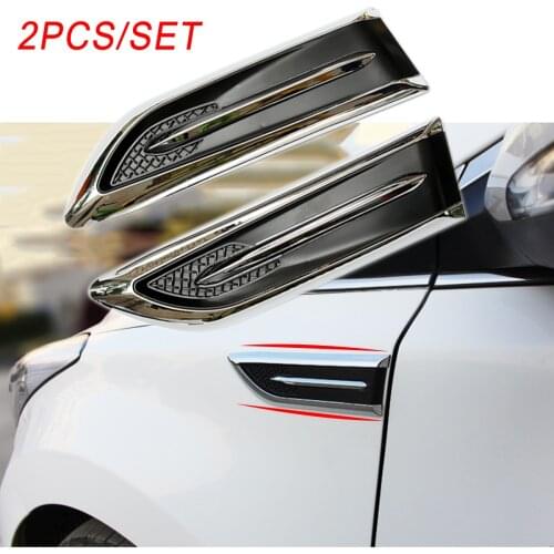Auto Parts Accessories Exterior Moulding Stickers Door Body Side Edge Fender Air Vent Flow Wing Inlet Intake Grille Cover Trim