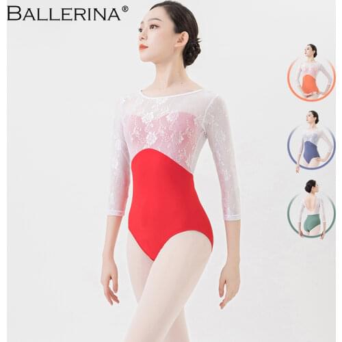 Ballerina Ballet leotard For Women Yoga Sexy mesh Dance leotard gymnastics leotards girls leotard ballet costumes 5897