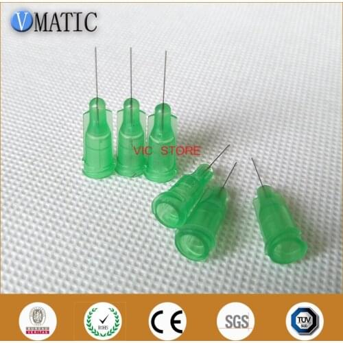 Free Shipping Non Sterilized 100Pcs 34G Ctan 1/2 Inch Luer Lock Glue Dispensing Tips And Plastic Nozzles