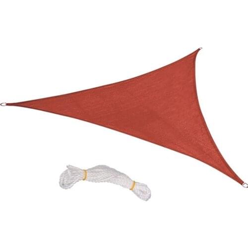 Rodless Tent Sun Shade Sail Triangle Canopy Pergolas Top Cover Permeable UV Block Fabric Durable Outdoor