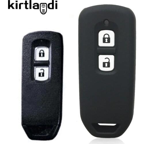 Kirtlandi 2 Buttons Silicone Motorcycle Key Case Cover for Honda N-one N-BOX N Wagon Plus New 2020 Key Cover Holder Protective