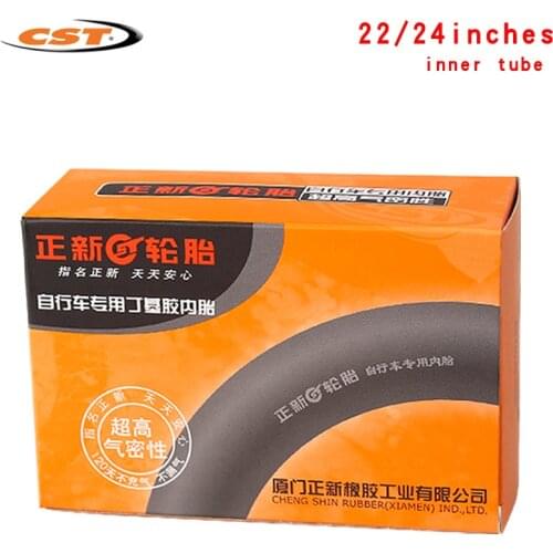Cst bicycle Inner Tube 24*1.9 /2.125 24*1 3/8 American valve French valve Cycling Mountain Bike Tube Tires butyl rubber
