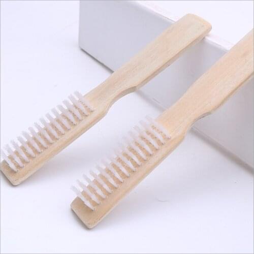 D028 Long Handle Bamboo Shoe Brush / Long Handle Bamboo Shoe Brush, Shoe Washing Board Brush, Bamboo Floor Brush