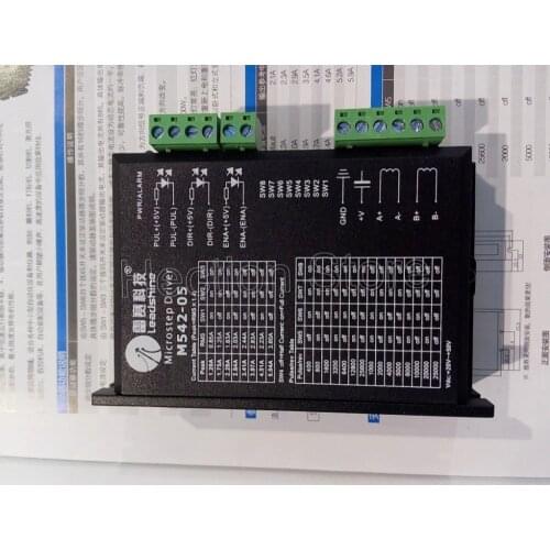 For Free Leadshine 2-phase microstepping stepper drive M542-05 work Voltage 24-50 out current 1.2A-5.0A Subdivision 256 Max