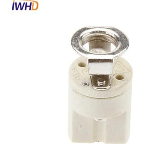 IWHD DIY Homekit Ceramic G9 Lamp Holder Socket Bulb Base 110V-220V Douille Soquete G9 Socket Lampholder