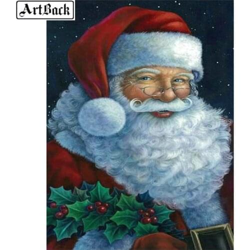 Full square diy 5d diamond painting Santa Claus picture diamond mosaic sticker kids gift
