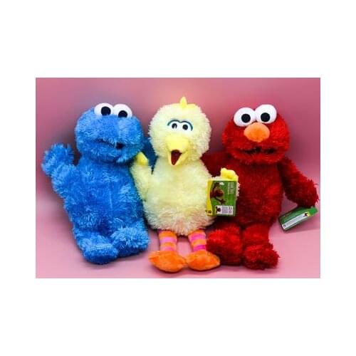 Disney Sesame Street Classic Toys Elmo Cookie Monster Plush Dolls Stuffed Animals Plush Christmas Present For Children 35cm