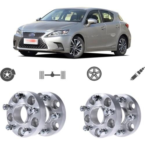 Teeze 4pcs 5X100 54.1CB 25mm Thick Hubcenteric Wheel Spacer Adapters For Lexus CT 2011