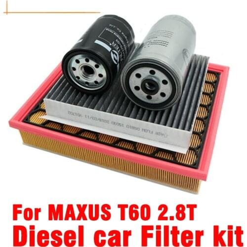 Diesel car Filter kit for LDV MAXUS T60 air filter/Diesel filer/Oil filter/Air conditioning filter Maintenance kit FREE SHIPPing