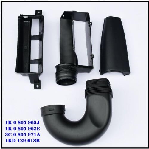 1-4Pcs Air Inlet Coverage Guide Holder Plate Connect Hose Set For Passage B6 Tiguan 3C0805971A 1KD129618B 1K0805962E 1K0805965J