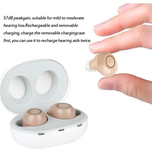 Mini Hearing Aid Rechargeable Ear Hearing Device Sound Amplifier Digital Hearing Aids Sounds Amplifier
