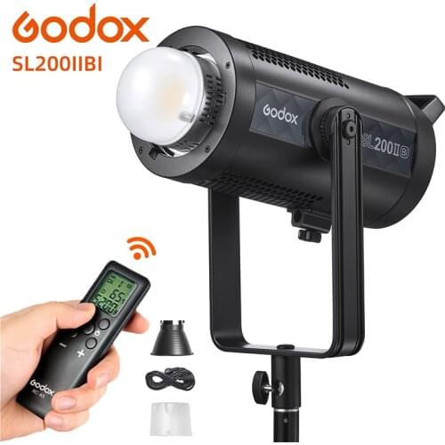 Godox SL200IIBi SL150IIBi Powerful LED Video Light Bi-Color 2500-6500K Live Photography Studio Soft Light Lamp
