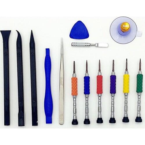 14 in 1 Cell Phone Repair Tools Kit opening tool precision screwdriver set for iphone 7 cacciavite security torx screwdriver