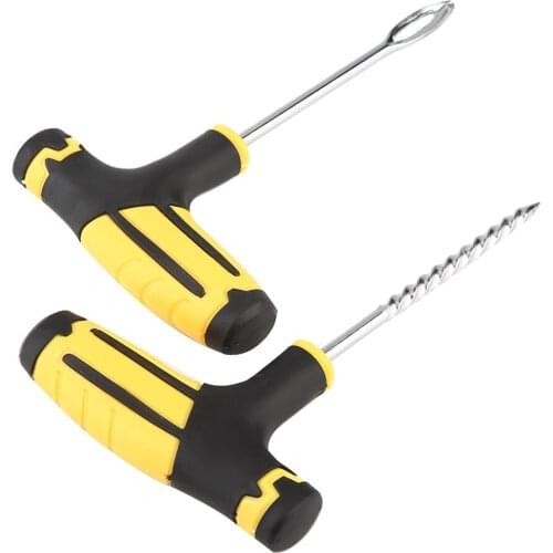 Tire Flat Repair Tool Kit Complete Set Tubeless For Cars Auto Trucks Motorcycle Professional Repair Tools Car Accessories