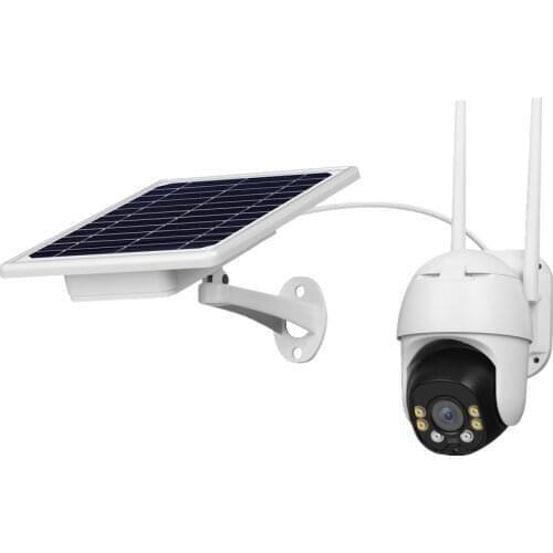 New product solar power IP camera wireless 4g family Security two way speaker Camera