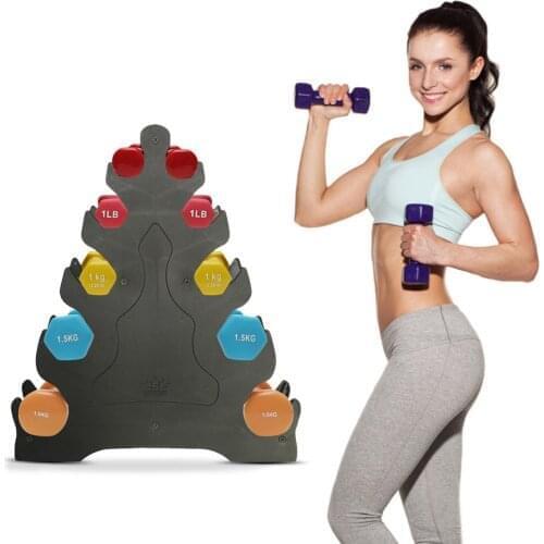 Portable Home 5 Tier Dumbbell Rack Holder For Home Gym Exercise Weight Tower Household Small Dumbbell Rack for Storage Стойки d3