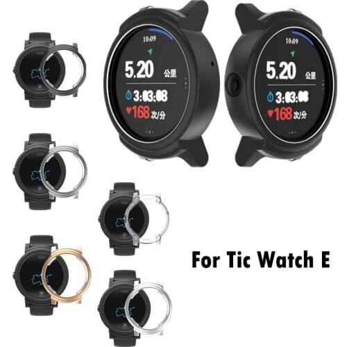 Anti-scratch Anti-fall Watch Shell For Tic Watch TicWatch E Watch Accessories Electroplating Shockproof Protective Sleeve Case