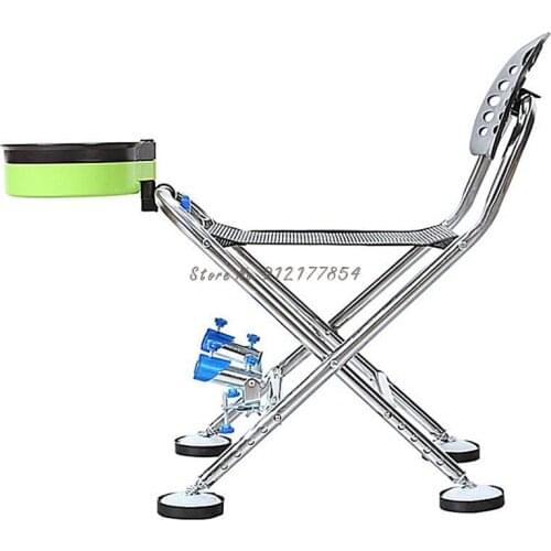 Fishing Chair Folding Chair Multifunctional Portable Simple Seat Chair All Terrain Stool New Thickening Small Fishing Chair
