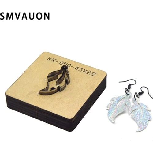 Die Cut Steel Punch Heteromorphic leaves Earrings Cutting Mold Wood Dies For Leather Blade Rule Cutter For DIY Leather Crafts