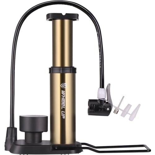 Lightweight Mini Aluminum Alloy Bike Pump Hose With Pressure Gauge High Pressure Bicycle Pump With Light And Durable Material