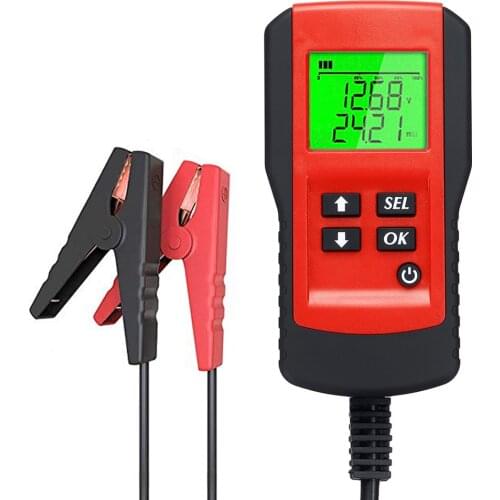 Universal 12V Vehicle Car Battery Digital Tester Battery Tester Analysis Auto Diagnostic Tool For Dry Wet Lead Acid Battery