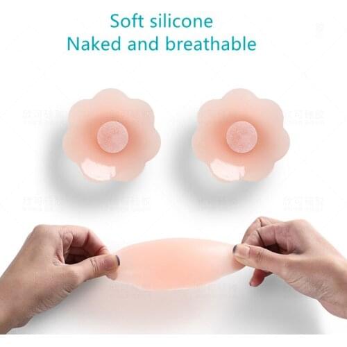 1Pair 3Style Miss Double Reusable Self Adhesive Silicone Breast Nipple Cover Invisible Bra Stickers on Nipples Women Accessories