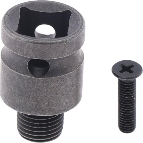 1pc Grey 1/2'' Drill Chuck Adaptor 33*24mm For Impact Wrench Conversion 1/2-20UNF High Hardness Drill Bit Tools