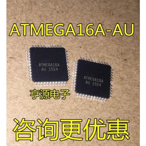 10PCS ATMEGA16A-AU TQFP-44 ATMEGA16A QFP-44 8-bit Microcontroller with 16K Bytes In-System Programmable Flash new and original