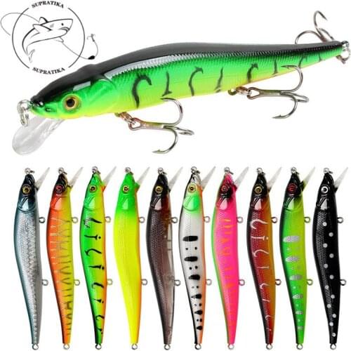 3D Eyes 11.5cm/14g Artificial Minnow Freshwater Plastic Fishing Bait 6#High Carbon Steel Hook Bionic Fishing Lure Hard Bait