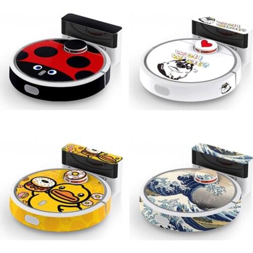 8 Styles Chic Cute Cartoon Protective Sticker for Xiaomi Mi Robot Vacuum Cleaner Dustproof Stickers Beautifying Accessories