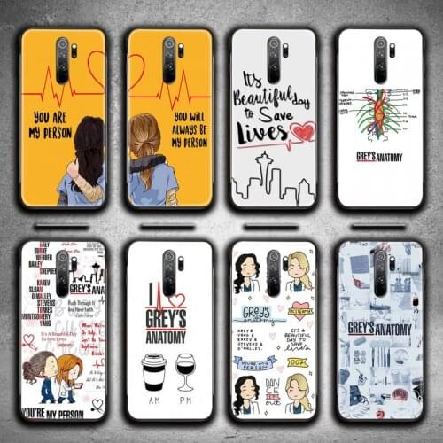 Greys Anatomy You Are My Person Phone Case for Redmi 9A 9 8A 7 6 6A Note 9 8 8T Pro Max K20 K30 Pro
