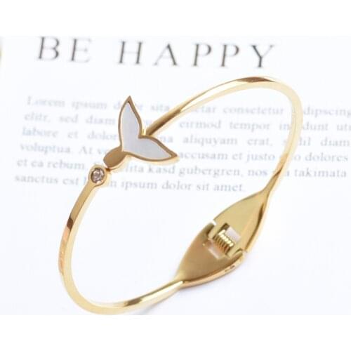 Rose Gold Fishtail Bracelet For Women Shell Cuff Bracelets For Girls Fashion Jewelry Accessories Gifts For Women