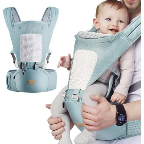 Ergonomic Baby Carrier Infant Kid Baby Hipseat Sling Front Facing Kangaroo Baby Wrap Carrier for Baby Travel 0-36 Months