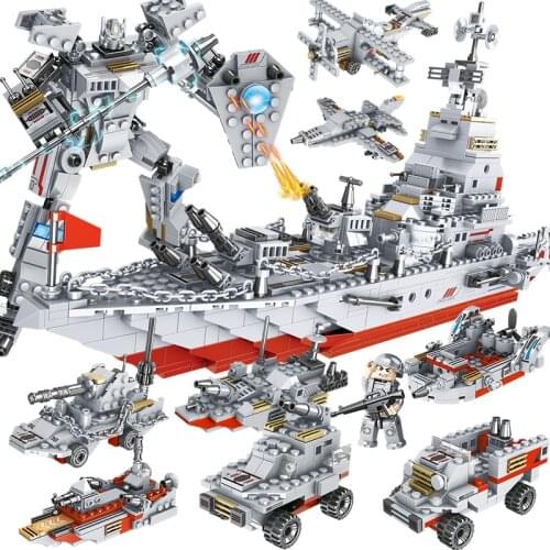 Hot Sales Military Army Spaceflight Transport Plane Building Blocks Bricks Set Educational Toys