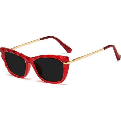 Red Bifocal Sunglasses Reading Glasses For Men Women Round Glasses With Diopter UV400 Sun Reader Outdoor Presbyopia NX