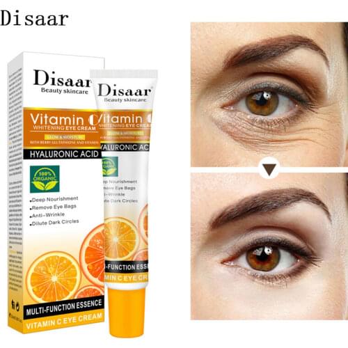 Vitamin C Eye Cream Whitening Anti-Wrinke Deep nourishing Gel Remove Dark Circles Eye Bags Improve Fine Lines Puffyess Eye Care