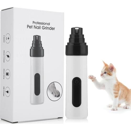 USB Rechargeable Dog Nail Grinder Pet Clippers Trimmers Paw Nail Files for Cat and Dog Grooming Tools USA Shipping Dropshipping