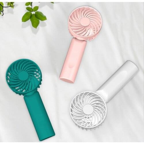 Mini Portable Pocket Fan HandHeld Student Office Travel Cooling Fans USB Rechargeable Outdoor Home Air Cooler with Phone Holder