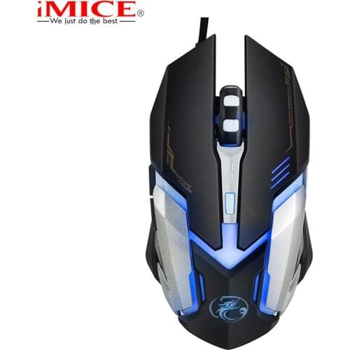 Professional USB Wired Gaming Mouse LED Optical Computer Mouse Mice 6 Buttons 3200DPI Mouse Gamer For LOL Dota 2 CSGO