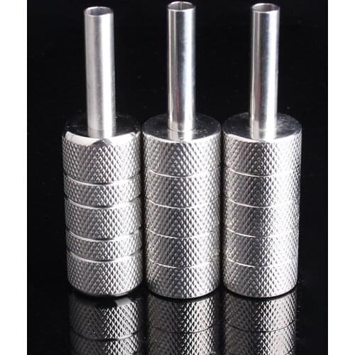 Professional 1pc Silver Stainless Steel Tattoo Grip 22mm Tattoo Machine Handle