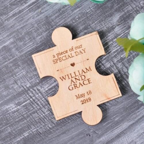 Modern wedding Save the Date wood save the date magnet rustic Fridge Magnets wedding magnet