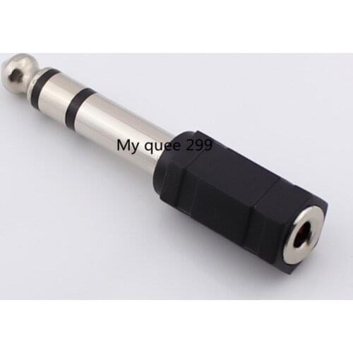 6.5 to 3.5 6.35 stereo head to 3.5 hole 6.5 third core to 3.5 female audio converter head